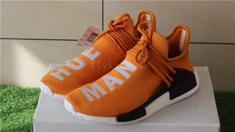 human race shoes orange