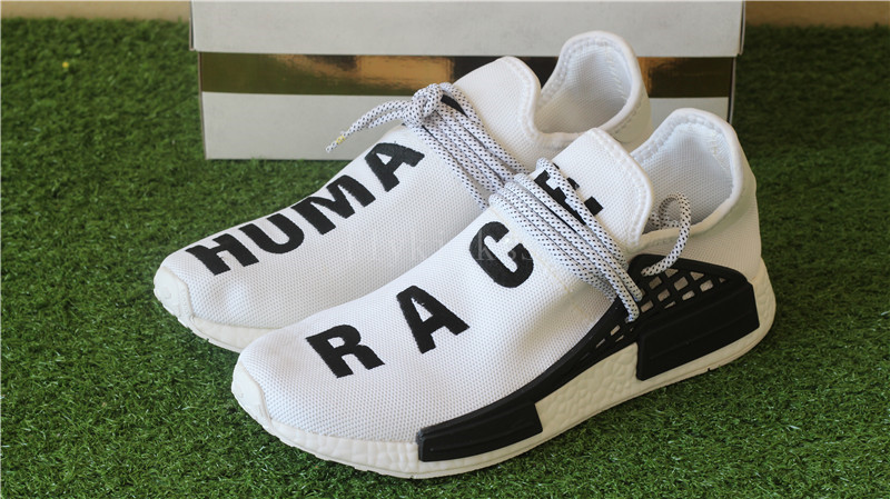 human race adidas all white