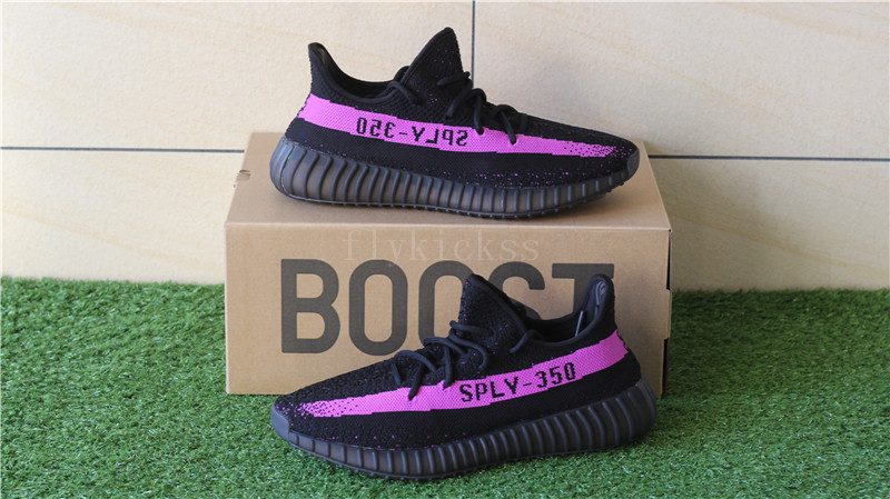 yeezy 350 black and purple