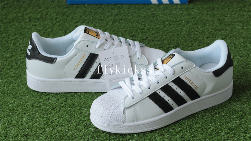Adidas Superstar White Black Stripes C77124 : www.flykickss.net ...