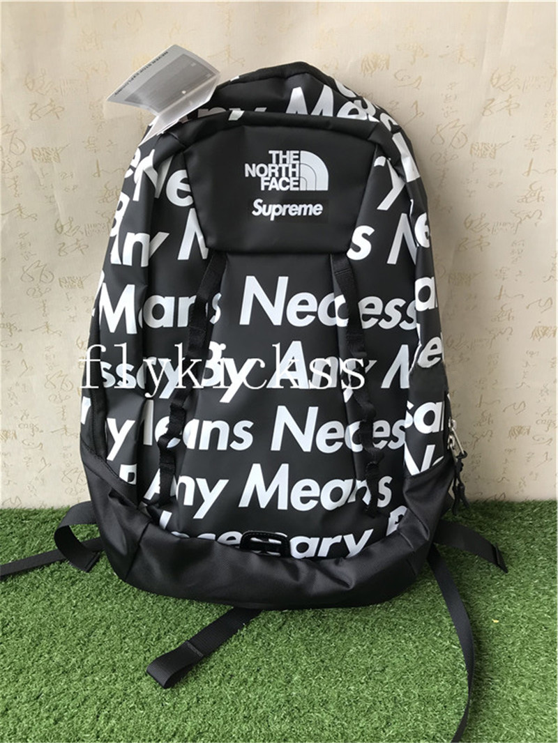 supreme north face backpack black
